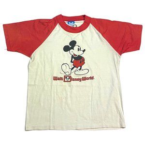 VINTAGE Walt Disney World Mickey Raglan